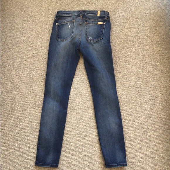 Seven For All Mankind Ankle Skinny with Destroy in Distressed Light Size 25 - Picture 12 of 12